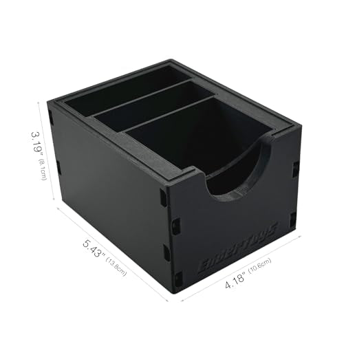 EnderToys Card Caddy (TCG Rip Station) - Toploader Dispenser - Penny Sleeve Holder - color: Card Sleeve Slim Caddy - Black
