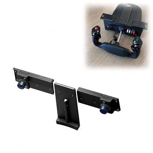 Quick Release Under Desk Mount Clamp Compatible with Honeycomb Alpha & Bravo Flight Controls, Adjustable Flight Simulator Yoke and Throttle Holder, Plastic Desk Mount Bracket for Gaming Cockpit Setup