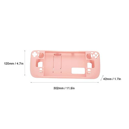 Julihai Game Console Kickstand Case, Ergonomic Shockproof Protective Cover Lite and Handheld Gaming Devices with Built-in Stand, Hands-Free Design (Pink)