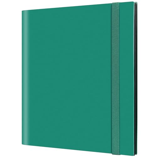 GEAoffice Card Binder, 12 Pockets Trading Card Album Book Folder, 624 Side Loading Pocket Collection Binder for Yugioh, MTG, TCG, Sports & Games Cards, Green - color: Green, size: Large-12 Pockets
