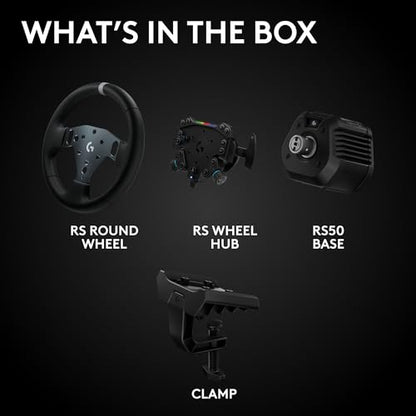 Logitech G RS50 Direct Drive Racing Wheel, Hub, & Base for PS5/PS4/PC | 8 Nm Direct Drive, 11 inch Wheel, 13 Buttons, Adjustable Paddle Shifters, TRUEFORCE Force Feedback Integration - style: Playstation | PC