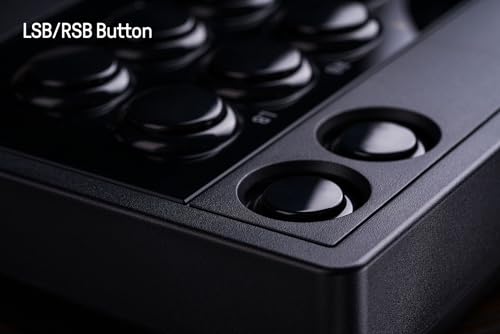 8BitDo 2.4g Wireless Arcade Fight Stick with 3.5mm Audio Jack, Mic Mute Button & Joystick Mapping Button for Xbox Series X|S, Xbox One and Windows 10 - Officially Licensed (Black) - color: Black
