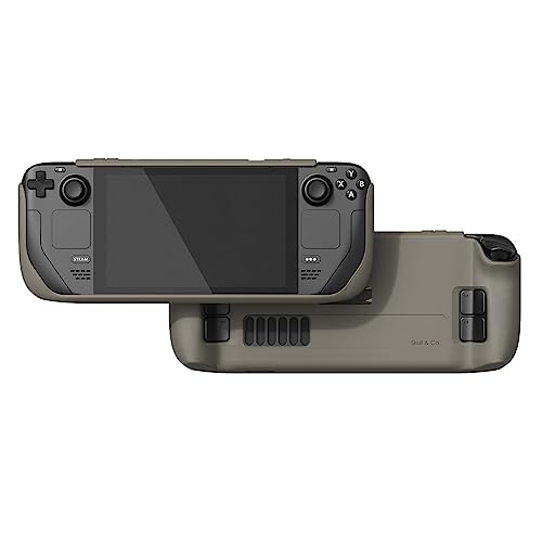 Skull & Co. GripCase SD for Steam Deck: A Soft Protective Case with Textured Grips Full Protection and Stand, Shock-Absorption Non-Slip and Anti-Scratch Cover Design - Coyote Gray - color: Coyote Gray, size: GripCase
