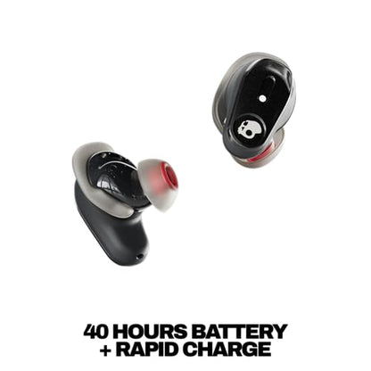 Skullcandy Method 360 ANC Wireless Earbuds with Sound by Bose - True Black | In-Ear Fit, Premium Active Noise Cancellation, 40 Hours Battery, Sweat and Water Resistant, Microphone for iPhone Android - color: True Black