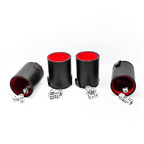 FAVOMOTO 3pcs Double Silent Dice Cup for Dice Storage for Ktv Bar Games and Parties