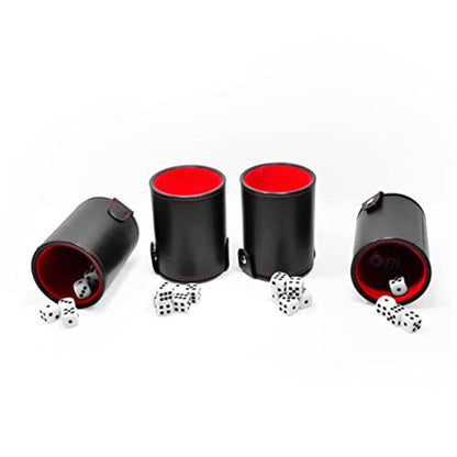 FAVOMOTO 3pcs Double Silent Dice Cup for Dice Storage for Ktv Bar Games and Parties