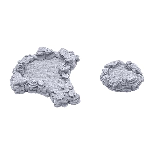 EnderToys Grotto Cavern Pools by Printable Scenery, 3D Printed Tabletop RPG Scenery and Wargame Terrain 28mm Miniatures