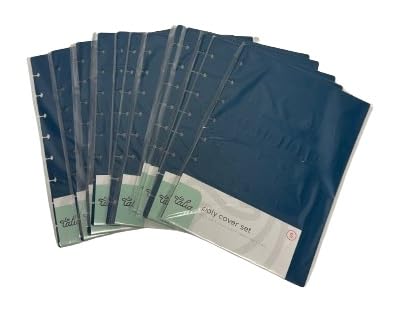 Talia Discbound Notebook - Cover and Disc Set (Deep Lake Blue 12pk (no discs), Junior Set) - color: Deep Lake Blue 12pk (no discs), size: Junior Set