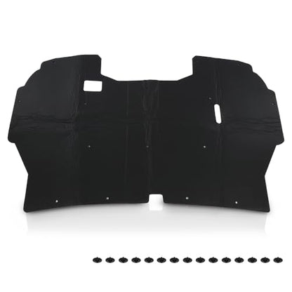 CNNELL Hood Insulation Pad Compatible with Ford F150 1992-1996/Compatible with Ford F250 F350 1992-1997 Truck Under w/ Clips Black - style: 1992-1996 Ford F150