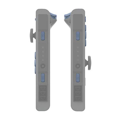 eXtremeRate DIY Full Set Buttons for Nintendo Switch & Switch OLED, Custom Replacement Buttons for JoyCon, ABXY Direction Keys SR SL L R ZR ZL + - Home Capture Trigger Buttons Springs - Slate Gray - color: Slate Gray