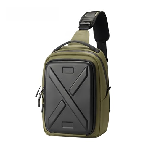 Camera Hardshell Case Crossbody Camera Sling Bag Small Waterproof Photography Bag for Mirrorless and DSLR Cameras - color: Green
