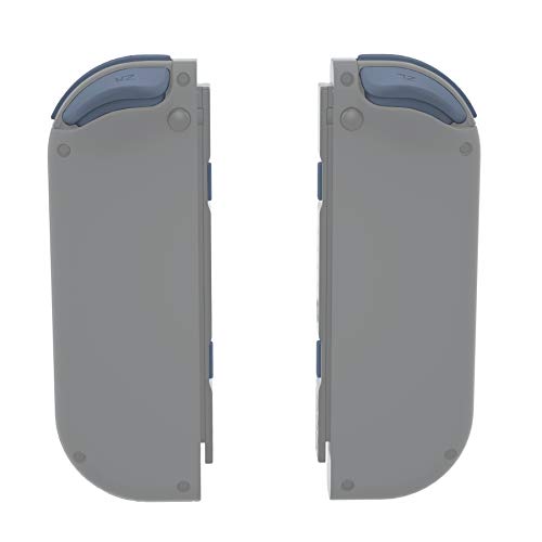 eXtremeRate DIY Full Set Buttons for Nintendo Switch & Switch OLED, Custom Replacement Buttons for JoyCon, ABXY Direction Keys SR SL L R ZR ZL + - Home Capture Trigger Buttons Springs - Slate Gray - color: Slate Gray