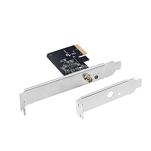 TP-Link PCIe WiFi Card AC600 for Desktop PC, Dual Band Wireless Internal Network Card(Archer T2E) High-Gain Antenna, MU-MIMO, WPA3, Low Profile, Supports Windows 10/11 - style: AC600, WiFi 5