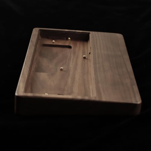 YMDK GH60 Walnut Wooden Case Wrist Rest 2 in 1 for 60% Mini Mechanical Gaming Keyboard Compatible Pok3r DZ60 YD60MQ XD64 - color: Walnut 2 in 1