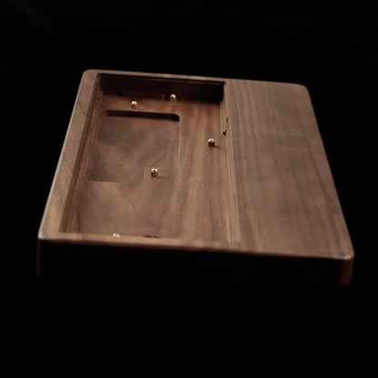 YMDK GH60 Walnut Wooden Case Wrist Rest 2 in 1 for 60% Mini Mechanical Gaming Keyboard Compatible Pok3r DZ60 YD60MQ XD64 - color: Walnut 2 in 1