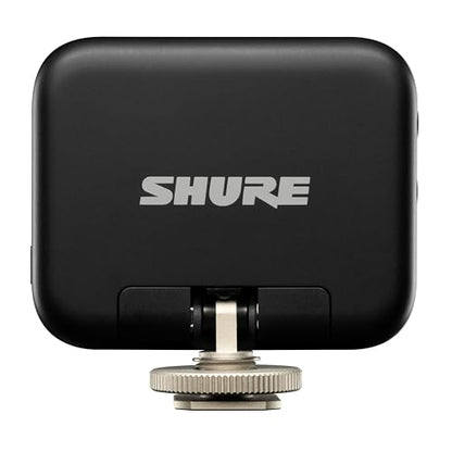 Shure MoveMic Receiver - Cold Shoe Mountable Camera Receiver for MoveMic Lavalier Microphones, Compatible with Most DSLR Cameras and Computers, for Mobile Content Creators (MV-R-Z7) | Digital receiver with USB-C and 3.5mm connectors for cameras, computers