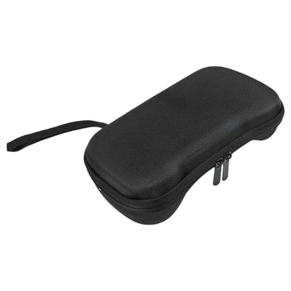for Retroid Pocket 5 Carrying Case, Stylish Cloth Storage Bag with Organizer Pockets, Shockproof Travel Sleeve for Handheld Gaming Console, Black 25x12x5cm