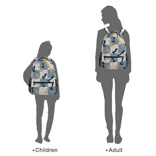 Backpack Blue White Chess Board Bookbag Daypack Travel Hiking Camping School Laptop Bag - color: Multi Pattern 26