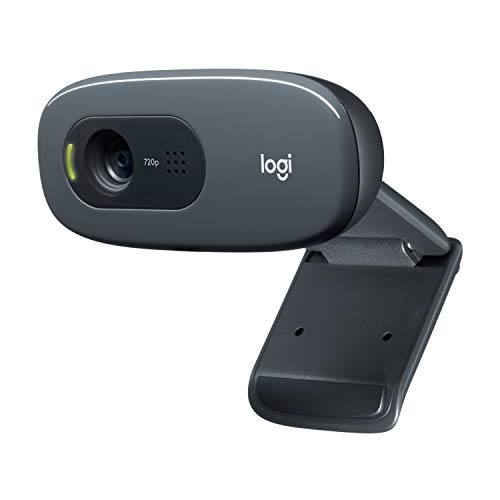 Logitech C270 720p Webcam Plug-and-Play Wide Screen Video Calling - Black | Auto-Light Correct, Noise-Reducing Mic, Zoom, Microsoft, Teams, Skype, Nintendo Switch 2 New GameChat Mode, PC Mac compatible - color: Black, size: 1 Pack, style: 720p
