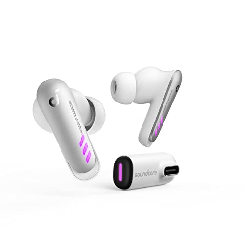 Soundcore VR P10 Gaming Earbuds-Low Latency, Meta Officially Co-Branded, Dual Connection, 2.4GHz Wireless, USB-C Dongle Included-Compatible with Steam Deck, PS4, PS5, PC, Switch(Renewed)
