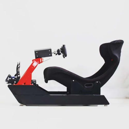 CS-Pro Modular Simracing Cockpit | Fully Adjustable | Direct drive Support, Compatible with Thrustmaster, Fanatec, Moza Racing on PC, Xbox and PS，for Wheels Up to 38NM,Includes 1PCS Expansion Tube - color: CSP Frame+F1 seat