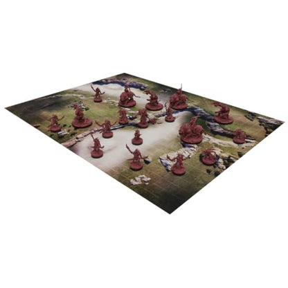 Epic Encounters: Steppe of the Lizard Thane RPG Fantasy Roleplaying Tabletop Game with 20 Detailed Miniatures, Double-Sided Game Mat, & Game Master Adventure Book with Monster Stats, 5E Compatible | 20 detailed miniatures, double-sided game mat, adventure