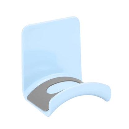 uxcell Headphone Stand, 1 Pcs ABS Headset Holder Adhesive Headphone Holder Hook Mount Headphone Hanger Hook Under Desk for Gaming Headphones Earphones Cables, Blue(Wall-Mounted) - color: Blue