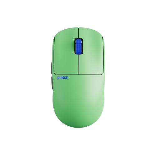 Pulsar Gaming Gears X2 Crazylight Wireless Gaming Mouse, Ultra Lightweight 1.23 oz (35g), Optical Switch, 32000 DPI, 750 IPS, XS-1 Sensor, 8k Compatible (Aqua Zest) - color: Aqua Zest, size: Mini, style: X2 CrazyLight