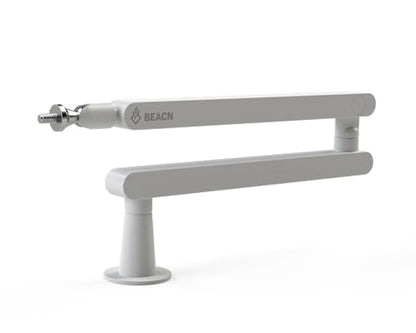 BEACN Mic Stand (Light) - Low Profile Adjustable Boom Arm, 360° Mount | Studio-Quality Microphone Arm w/ 360° Rotation, Cable Management, Easy Clamp, Universal fit. Streaming, Podcasting, Gaming. - color: Light