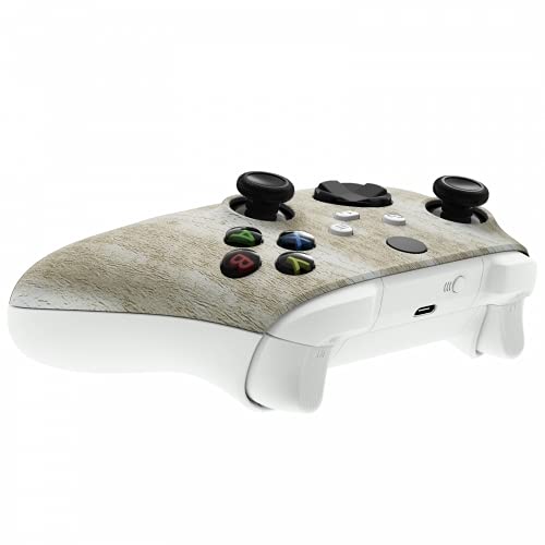 MODDEDZONE Custom Wireless UNMODDED Controller for Xbox One S/X and PC with Exclusive and Unique Designs - The Perfect Gaming Gift for Enthusiasts, Expertly Crafted in the USA - Pine Wooden Grain - color: Pine Wooden Grain