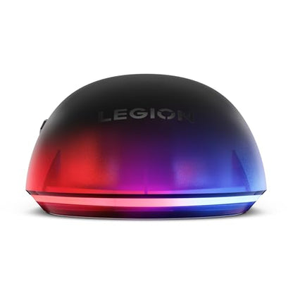 Lenovo Legion M410 Wireless RGB Gaming Mouse – 6 Button Palm Grip Mouse with 16,000 DPI, 53 Hour Rechargeable Battery, 2-Zone RGB Lighting, NVIDIA Reflex Compatible - color: Translucent, size: Medium | Right Handed, style: M410