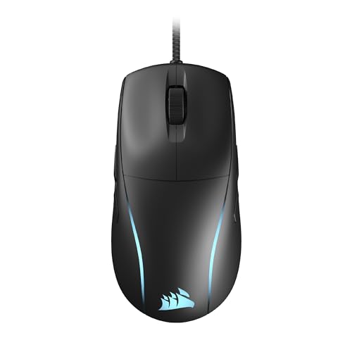 Corsair M75 Wired RGB Lightweight FPS Gaming Mouse – 26,000 DPI – Swappable Side Buttons – PC – Black - color: Black, style: Wired Mouse