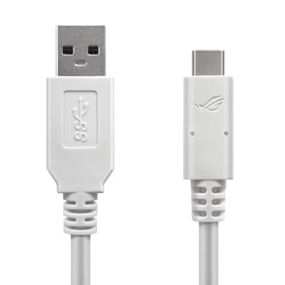 ASUS ROG Strix Arion White M.2 NVMe SSD Enclosure-USB3.2 Gen 2x1 Type-C (10Gbps), Dual USB-C to C & USB-C to A, Screwdriver-Free, Fits PCIe 2280/2260/2242/2230 M Key/B+M Key, 1 Year Warranty - size: White|up to 10Gbps, style: ROG Arion