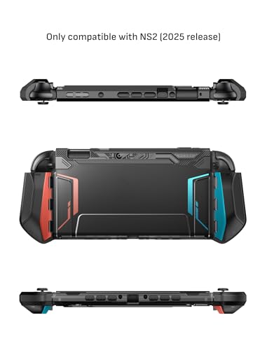 Mumba Blade Series Case for Nintendo Switch 2 [Dock Friendly] [Military-Grade Protection] Switch 2 Grip Protective Cover Shell, Quick-Release Joy-Con, Accessories for Switch 2 Controllers (Blue/Red) - color: Blue/Red
