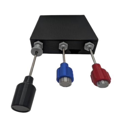 Flight Sim Stuff - Vernier Controls - Throttle, Propeller, and Mixture TPM | True Vernier Controls for Mixture and Prop, Throttle Friction Lock, PC/Mac
