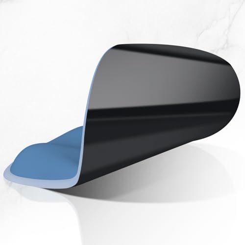 ITNRSIIET Ergonomic Mouse Pad with Wider Memory Foam Wrist Rest +17%, Curved Cushion Reduces Pressure 20%, Pain Relief, Non-Slip, Smooth, Cute Color Desk Accessory, 9.85 x 9 inch, Gradient Blue Ombre - color: Gradient Blue Ombre