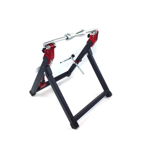 Universal folding wheel balance adjustment stand compatible with bicycles