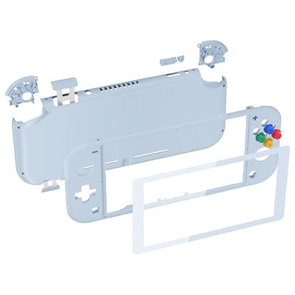 eXtremeRate Sky Blue DIY Replacement Shell for Nintendo Switch Lite, NSL Handheld Controller Housing w/Screen Protector, Custom Case Cover for Nintendo Switch Lite - color: Sky Blue