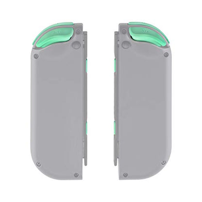 eXtremeRate DIY Full Set Buttons for Nintendo Switch & Switch OLED, Custom Replacement Buttons for JoyCon, ABXY Direction Keys SR SL L R ZR ZL + - Home Capture Trigger Buttons Springs - Mint Green - color: Mint Green