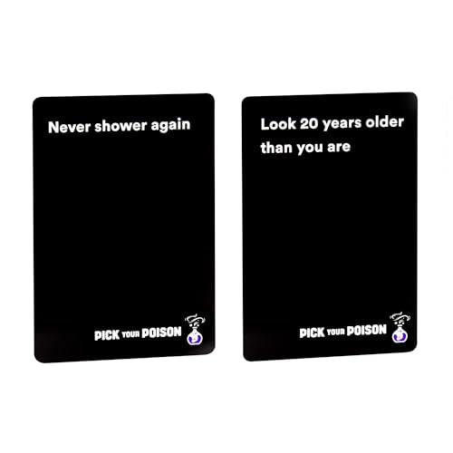 Pick Your Poison Family Edition – Funny “Would You Rather” Party Game for Kids, Teens & Adults | Hilarious Family Card Game for Game Night, Sleepovers & Parties | Great Gift for Families and Friends