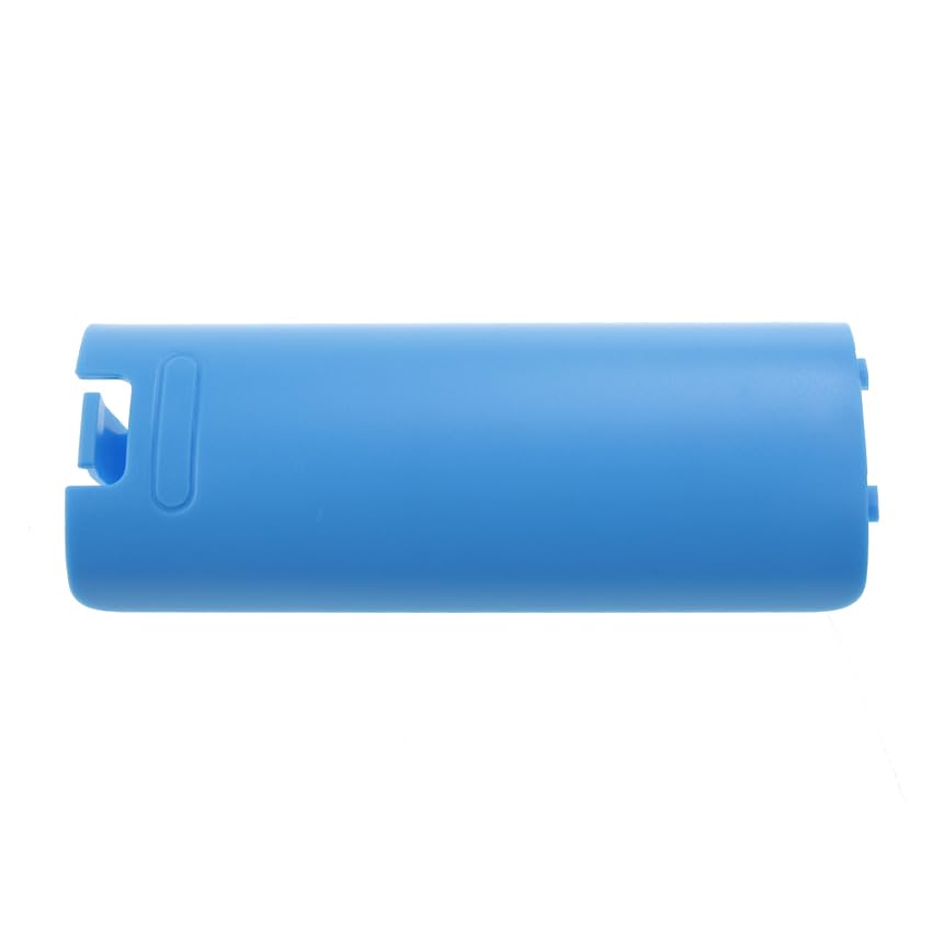 VAPXSGI 1Pcs 7 Colors Battery Cover Back Case For Wii Game Controller Remote Controller Gamepad Handle Battery Lid Door Shell Replacement (Light Blue) - color: Light Blue