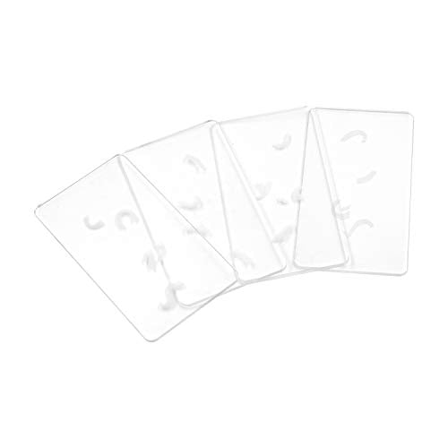 Escape Room Game Password Clue Cards Props Magic Transparent Acrylic Cards for Real Life Puzzle Game Pile Four Cards Up to Get Clues Run Away from Player Adventure Secret Room