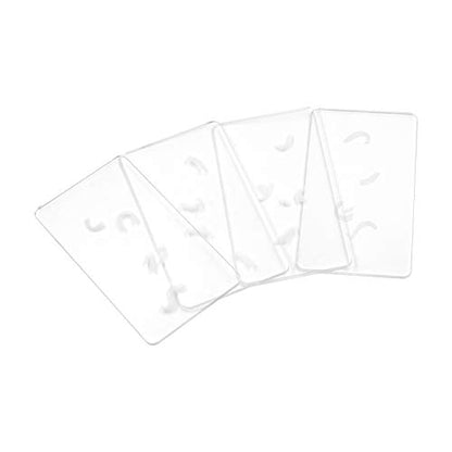 Escape Room Game Password Clue Cards Props Magic Transparent Acrylic Cards for Real Life Puzzle Game Pile Four Cards Up to Get Clues Run Away from Player Adventure Secret Room