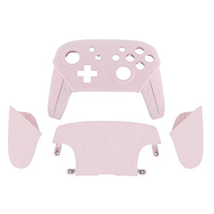 eXtremeRate Cherry Blossoms Pink Faceplate Backplate Handles for Nintendo Switch Pro Controller, DIY Replacement Hand Grip Housing Shell Cover for Nintendo Switch Pro - Controller NOT Included - color: Cherry Blossoms Pink