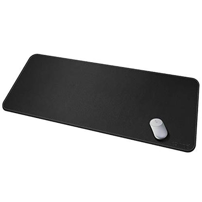 CENNBIE Leather Desk Mat, Extra Large Desk pad, Desk mats on top of desks, 51.2" x 23.6" XXXL Large Mouse Pad for Office and Home (Black) - color: Black, size: 24" x 51"