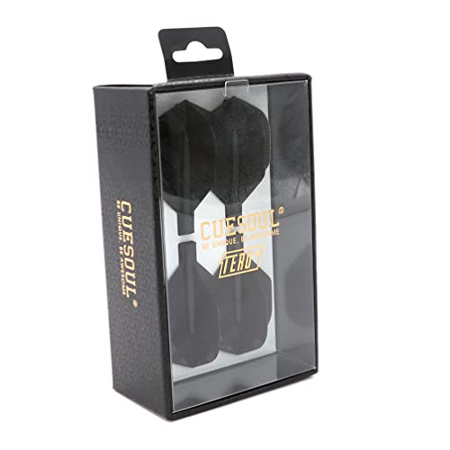CUESOUL TERO Plus New Double Direction Telescopic and Rotating Dart Flights System-AK4 Dart Flight - color: Black