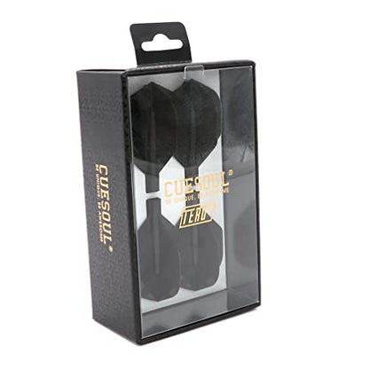 CUESOUL TERO Plus New Double Direction Telescopic and Rotating Dart Flights System-AK4 Dart Flight - color: Black