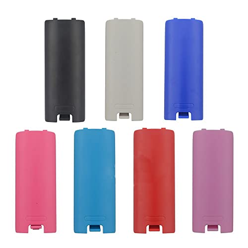 Battery Back Door Cover Lid Case for Wii Remote Controller Gamepad Handle Joypad Replacement (Blue) - color: Blue