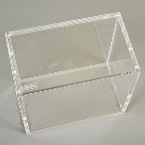 EVORETRO Booster Box Acrylic Case Protector for Pokemon, Magnetic Lid | 1 Pack | 4mm Thick | UV-Resistant & Acid-Free | Crystal-Clear Scratch-Resistant Display | Snug Fit for Sealed Booster Boxes - style: Booster Magnet (1)