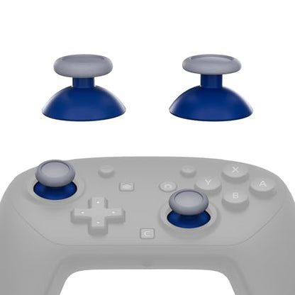 eXtremeRate Replacement 3D Joystick for Nintendo Switch 2 Pro Controller, Left Right Analog Stick Thumbsticks with Screwdriver Tools for Switch 2 Pro, Multi-Colors Options - Yale Blue & New Hope Gray - color: Yale Blue & New Hope Gray